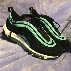Nike Air Max 97 Grade School Black/Blue/Purple
